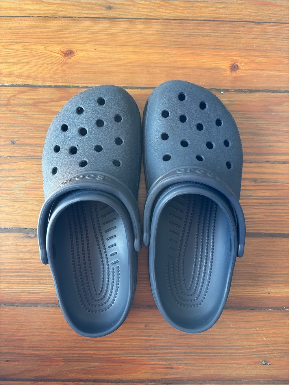 Navy blue crocs